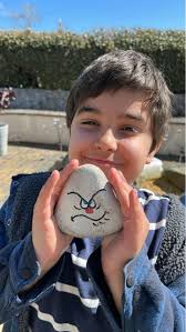 Another find for Benjamin from egg hunting this morning 😊