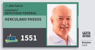Passos coelho sabe que a união euroeia e todos os seus órgãos estão preenchidos por gente da sua área política. Herculano Passos 1551 Mdb Deputado Federal Sao Paulo Eleicoes 2018