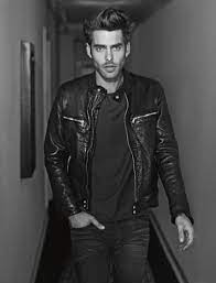 More Photos From Miranda Kerr S 7 For All Mankind Ads Revealed Jon Kortajarena Leather Jacket Men Celebrities Leather Jacket