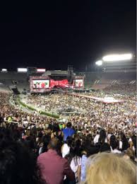 Rose Bowl Section 9 L Row 56 Seat 24 One Direction Tour