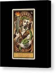 When the ace of wands turns up in a reading, you may have the urge to travel to an exotic location that you have never been to before. Ace Of Wands Tarot Card Canvas Print Canvas Art By Sarcastic P