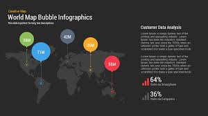 World Map Bubble Powerpoint Template And Keynote Slide