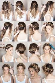 A braided hairstyle to look cute. Braided Crown Tutorial Braided Crown Hairstyles Hair Styles Wedding Hairstyles Tutorial