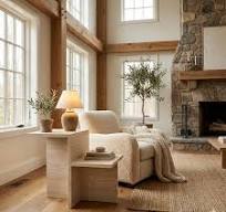 Travertine Tiered Side Table Set – Sculptural Nesting Tables in Natural  Stone