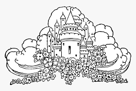 Detailed ornamental wildlife winged insect black and white illustration. Symmetry Text Artwork Castle In The Clouds Coloring Page Hd Png Download Kindpng