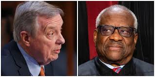 Clarence Thomas ethics, gifts questioned by Senate Judiciary chair Dick  Durbin