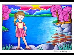 Cara gradasi warna ep 197 pemandangan drawingbyfifitan facebook from lookaside.fbsbx.com. Fifitan Youtube In 2021 Art Drawings For Kids Easy Scenery Drawing Drawings