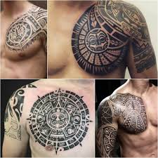 Aztec chest tattoo tattoos, tribal tattoos, chest tattoo. Pin On Chest Tattoo For Men