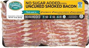 :p reply 10 years ago i can't think of a decent response (bacon isn't v. Buy Pederson S Farms No Sugar Added Smoked Bacon Whole 30 10 Pack Use Freeze 10oz Ea Uncured Keto Paleo Diet Friendly No Nitrite Nitrate Sugar Free Bacon Made In The