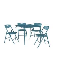 Find folding card table in canada | visit kijiji classifieds to buy, sell, or trade almost anything! Reviews For Cosco 5 Piece Teal Portable Folding Card Table Set 37557teae The Home Depot