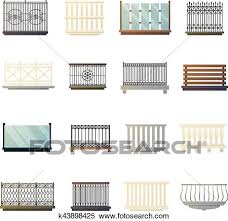Since this railing design is not very expensive modern balcony railing design, so it gives convenient, modern and gives a bucolic look to a balcony. Balcony Railings Design Flat Icons Collection Clipart K43898425 Fotosearch