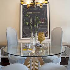 Greystone 7pc dining set (round table & 6 side chairs) new! Modern Round Glass Dining Table Houzz