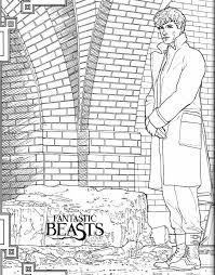 Newton newt scamander is a famous magizoologist and author of fantastic beasts and where to find them ( ps5 ) as well as a number of other books. Newt Scamander 2 Coloring Page Free Printable Coloring Pages For Kids