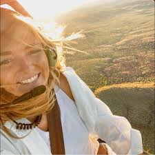 What an adventure! Sophie Matterson mustered five feral camels from near  the NT/SA border. Now she is walking with them across the width of the  country, from the coast of WA all