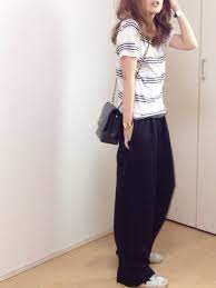 mayumi deuxieme classeのtシャツ カットソーを使ったコーディネート wear ファッション ファッション レディース 夏 ファッション スキニー