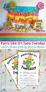 Party Like It S Taco Tuesday With Free Party Printables Party Printables Free Taco Tuesday Party Fiesta Party Favors