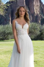 Sweetheart Gowns Style 1142 Slim A Line Gown With Illusion Bodice And Eyelash Lace Top Wedding Dresses Sweetheart Wedding Dress Bodice Wedding Dress