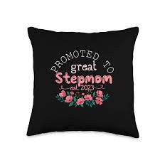 Amazon.com: Soon to be Stepmom Cute Mom Christmas Women Gifts Promoted to  Stepmom Est 2023 - Bonita almohada para el día de la madre por primera vez,  16 x 16 pulgadas, multicolor :