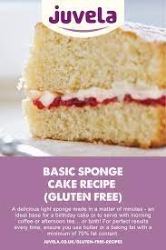 Basic Sponge Cake Recipe Basic Sponge Cake Recipe Gluten Free Sponge Cake Cake Baking Recipes