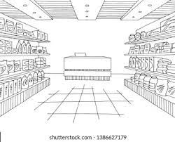 Supermarket Drawing Images Stock Photos Vectors Shutterstock