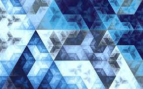 download wallpapers 4k triangles art geometry geometric shapes blue background besthqwallpapers com triangle art geometric shapes art