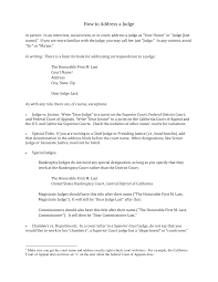 Https Www Chapman Edu Law Files Externships Secure Addressing Judges In Writing Pdf