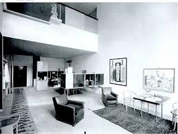 Le Corbusier Pavilion De L Esprit Interior Double Height Living Space With Loft Balcony Modern House Design Interior Deco Interior