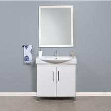 W sedgewood vanity in white with solid surface technology vanity top in arctic from home decorators collection is an ideal choice a replacement bathroom vanity cabinet. Daytona 2 Doors Bathroom Vanity For 34 Ipanema Ceramic Sink Top In Multiple Finishes With Polished Or Satin Leg Frame And Hardware By Empire Industries Kitchensource Com