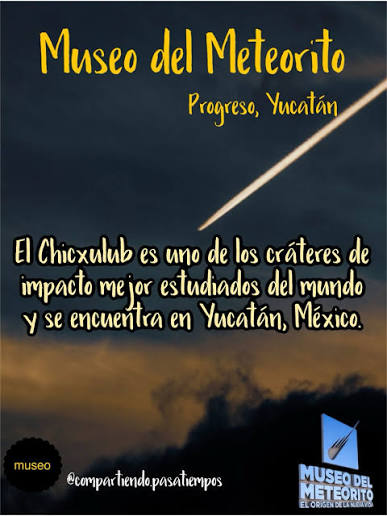 El lugar donde cayó el meteorito que cambió la historia Hace 66  millones de años, un gigantesco meteorito impactó lo que hoy es la península  de Yucatán, provocando la extinción de