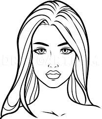 How To Draw A Beautiful Face Step By Step Drawing Guide By Dawn Dragoart Com Simple Face Drawing Female Face Drawing Face Drawing