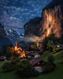 قرية لوتيربرونين سويسرا Lauterbrunnen Switzerland Beautiful Places To Visit Beautiful Places To Travel Places To Visit