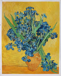 The vincent van gogh gallery: Irises Amsterdam Vincent Van Gogh Hand Painted Oil Etsy Van Gogh Irises Van Gogh Flowers Van Gogh Art