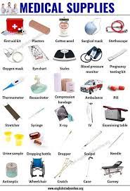 Medical Supplies Useful List Of 30 Medical Equipment In English English Study Online English Study Medical Supplies Learn English Vocabulary