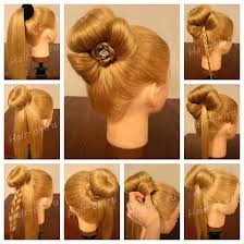 Learn how to make pretty hair bows to accent many hairstyles. Wonderful Diy Bun With Cute Rose Bow Hairstyle