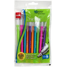 Black And Mild Plastic Tip Bulk Cello Smooth Colorful Stick Pens With Black Ink 10 Ct Packs At Dollartree Com Writing Supplies Pen Best Pens