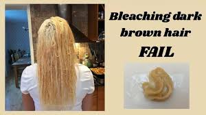 Bleaching Dark Brown Hair At Home Fail Bleaching Brown Dark Fail Hair Home