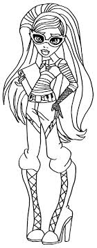 Ghoulia Yelps Monster High Coloring Page Coloring Pages Cartoon Coloring Pages Cool Coloring Pages