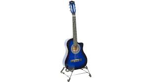 Maybe you would like to learn more about one of these? Buy 38 Inch Cutaway Acoustic Guitar Black Blue Harvey Norman Au