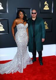 All The Way Up Fat Joe And Remy Ma Celebrities Arrive For The 59th Grammy Awards Red Carpet Held At The Staples Center In Downtown La Pic Strapless Dress Formal Grammy Awards Red Carpet Fashion