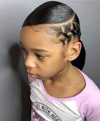 Voiceofhair On Instagram So Creative And Cutelove This Sleek Ponytail By Thee Sandramarie Swipe Left For Lil Girl Hairstyles Baby Girl Hair Kids Hairstyles