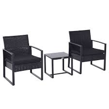 Salon De Jardin 2 Places Avec Table Basse Noir Taille 4 Pers Table Basse Noire Table Basse Et Agrement De Jardin