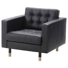 Set of 6 black dining chairs kitchen room furniture backrest elegant design. Landskrona Grann Bomstad Black Armchair Width 89 Cm Ikea