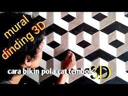 Tiga dimensi 3d desain pola bentuk dekorasi modern tekstur warna. Mural Dinding Motif Balok 3d Cara Bikin Pola Cat Dinding 3d Youtube Pola Cat Dinding Desain Cat Dinding Mural