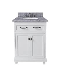 Our bathroom sinks are available as stand alone pedestals, above counter vessel sinks, or even undermounted. Tuscany Addison 24 W X 22 D Vanity With Carrara Marble Vanity Top With Oval Undermount Bowl At Menards