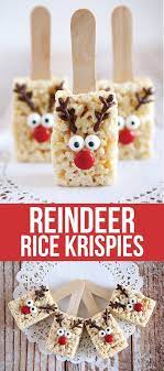 Reindeer Rice Krispie Treats Recipe Christmas Snacks Christmas Treats Christmas Food