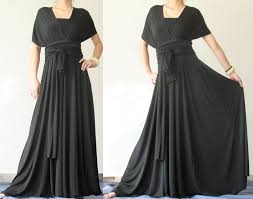 Convertible Wrap Dress Black Infinity Dress Maxi Dress Evening Plus Size Clothing Full Long Dre Wrap Dress Styles Evening Dresses Plus Size Maxi Dress Evening
