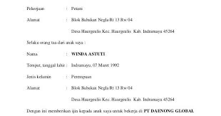 Poin penting surat izin orang tua. Contoh Surat Izin Orang Tua Untuk Bekerja Ke Luar Negeri Contoh Surat