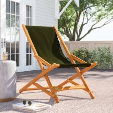 Arlmont Co Damarion Glider Chair Folding Beach Chair Glider Chair Beach Chairs