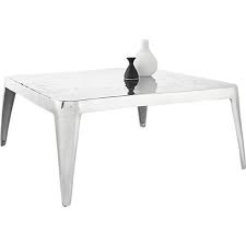 Cb2's element cement coffee table is the perfect unison of granite, marble, stone, and natural fibers, offering buyers a cantilever centerpiece that will add a touch of brutalist design to any room. Minimalist Metal Furnishings Sterling Coffee Table