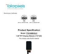 Product Specification Model:TTH399BVS-01 3.99″ TFT Display ...